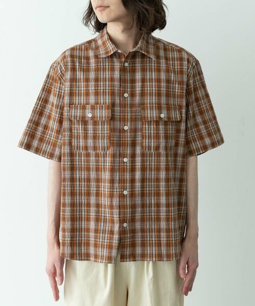Sonny Label / サニーレーベル シャツ・ブラウス | ワッシャーチェックショートスリーブシャツ | 詳細5