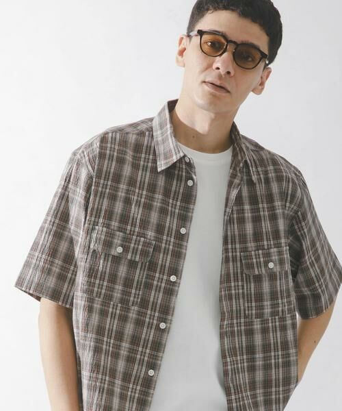 Sonny Label / サニーレーベル シャツ・ブラウス | ワッシャーチェックショートスリーブシャツ | 詳細3