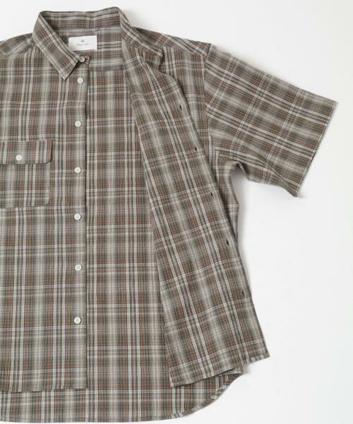 Sonny Label / サニーレーベル シャツ・ブラウス | ワッシャーチェックショートスリーブシャツ | 詳細14