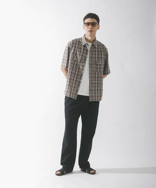 Sonny Label / サニーレーベル シャツ・ブラウス | ワッシャーチェックショートスリーブシャツ | 詳細9