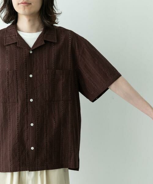 Sonny Label / サニーレーベル シャツ・ブラウス | レース刺繍ショートスリーブシャツ | 詳細9