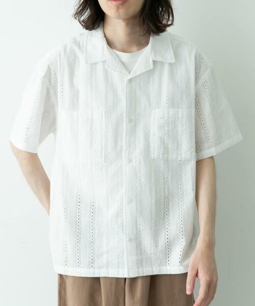Sonny Label / サニーレーベル シャツ・ブラウス | レース刺繍ショートスリーブシャツ | 詳細21