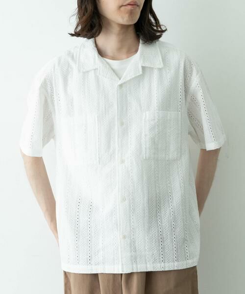 Sonny Label / サニーレーベル シャツ・ブラウス | レース刺繍ショートスリーブシャツ | 詳細22