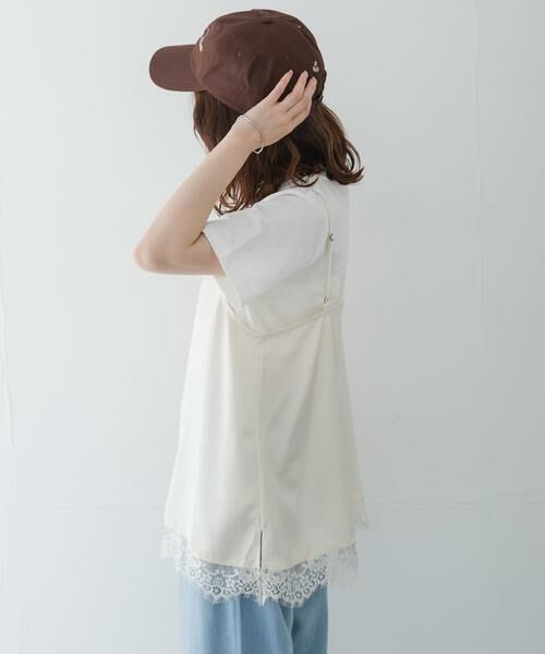 Sonny Label / サニーレーベル Tシャツ | レースキャミソール×Tシャツ SET | 詳細4