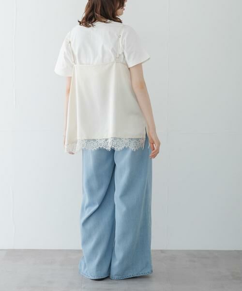 Sonny Label / サニーレーベル Tシャツ | レースキャミソール×Tシャツ SET | 詳細6