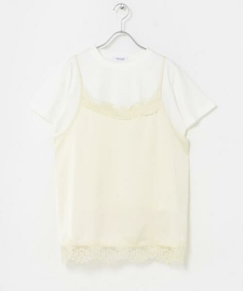 Sonny Label / サニーレーベル Tシャツ | レースキャミソール×Tシャツ SET | 詳細8