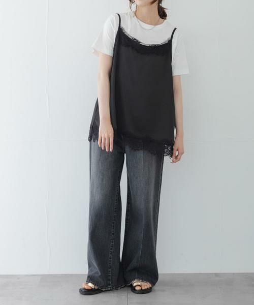 Sonny Label / サニーレーベル Tシャツ | レースキャミソール×Tシャツ SET | 詳細17
