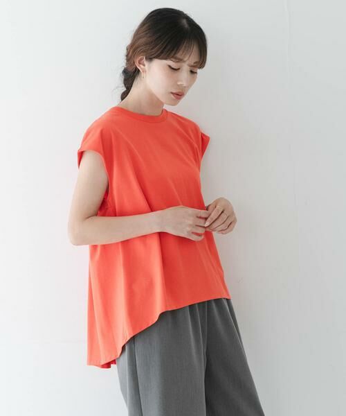 Sonny Label / サニーレーベル Tシャツ | 接触冷感バックフレアフレンチTシャツ | 詳細2