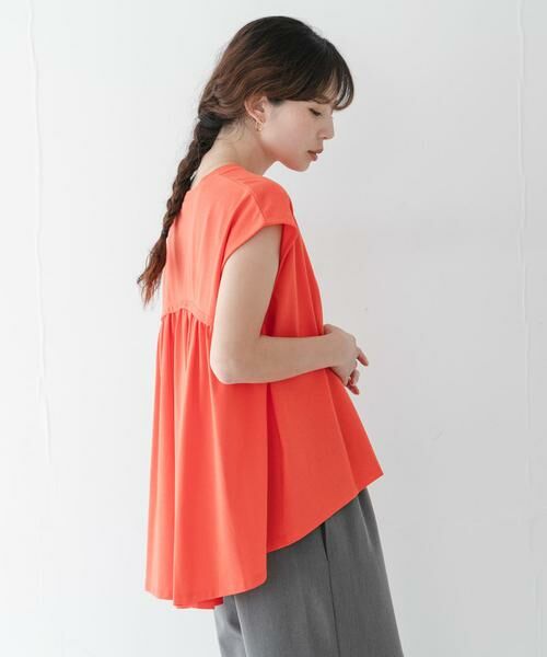 Sonny Label / サニーレーベル Tシャツ | 接触冷感バックフレアフレンチTシャツ | 詳細3