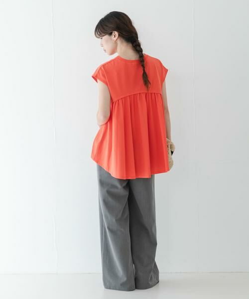 Sonny Label / サニーレーベル Tシャツ | 接触冷感バックフレアフレンチTシャツ | 詳細7