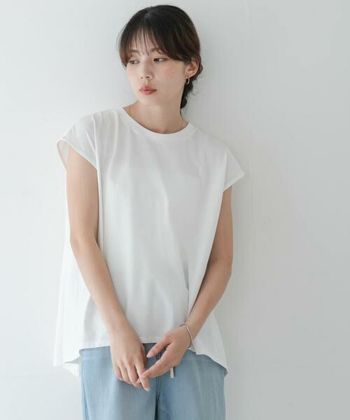 Sonny Label / サニーレーベル Tシャツ | 接触冷感バックフレアフレンチTシャツ | 詳細10