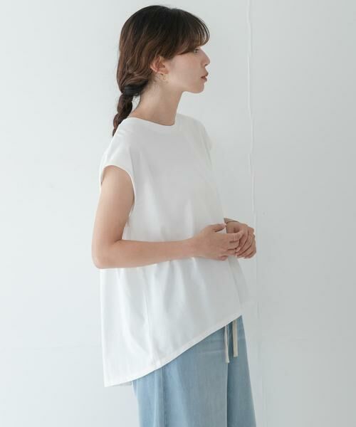 Sonny Label / サニーレーベル Tシャツ | 接触冷感バックフレアフレンチTシャツ | 詳細11