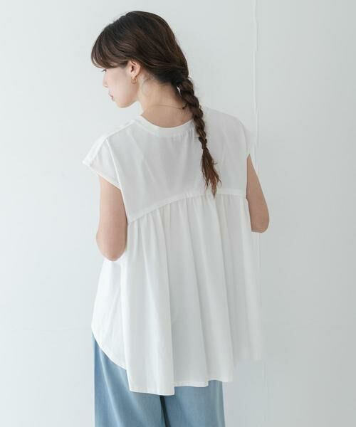 Sonny Label / サニーレーベル Tシャツ | 接触冷感バックフレアフレンチTシャツ | 詳細12