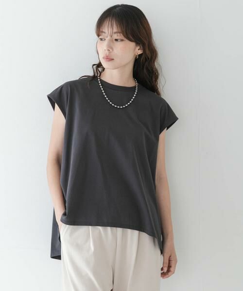 Sonny Label / サニーレーベル Tシャツ | 接触冷感バックフレアフレンチTシャツ | 詳細18