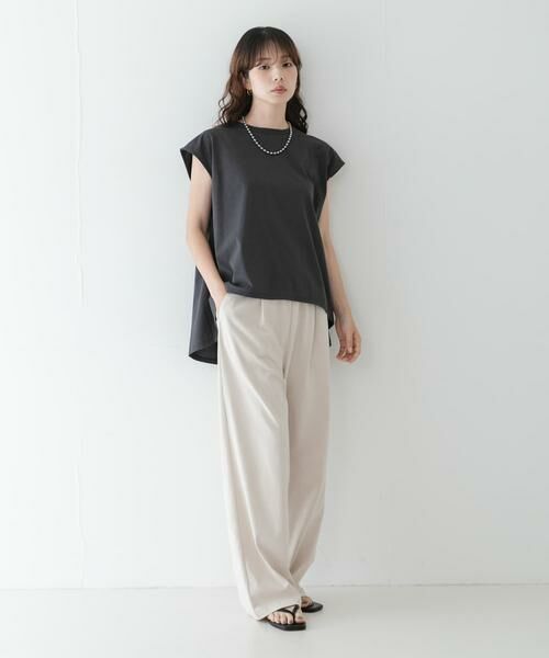 Sonny Label / サニーレーベル Tシャツ | 接触冷感バックフレアフレンチTシャツ | 詳細22