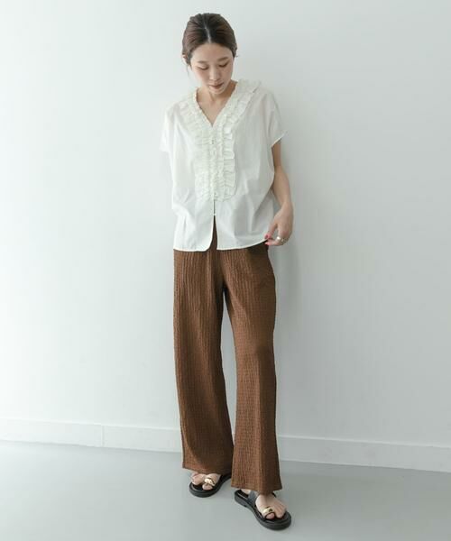 Sonny Label / サニーレーベル その他パンツ | ドライタッチワッシャーカットイージーパンツ | 詳細16