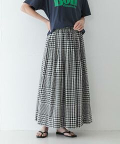 Sonny Label / サニーレーベル ロング・マキシ丈スカート | マルチギンガムチェックスカート