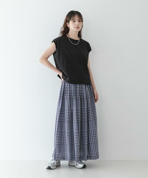 Sonny Label / サニーレーベル ロング・マキシ丈スカート | マルチギンガムチェックスカート | 詳細5