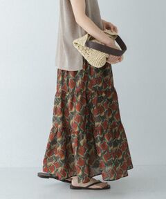 Sonny Label / サニーレーベル ロング・マキシ丈スカート | アフリカンプリントティアードスカート