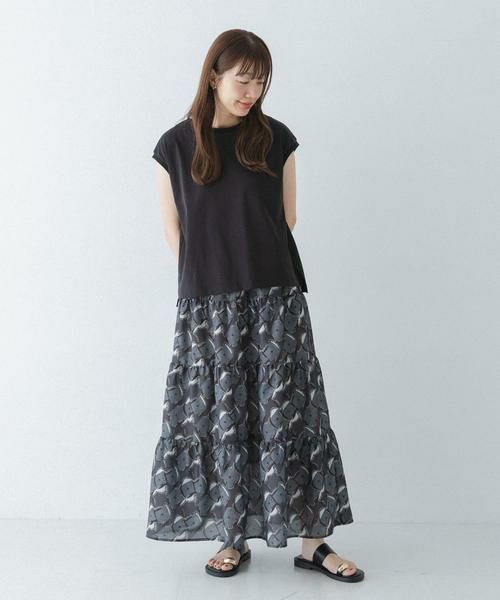 Sonny Label / サニーレーベル ロング・マキシ丈スカート | アフリカンプリントティアードスカート | 詳細13