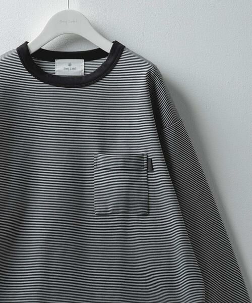 Sonny Label / サニーレーベル Tシャツ | ポンチポケット付ロングスリーブTシャツ（ブラック系その他）