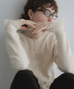 Sonny Label / サニーレーベル Tシャツ | 『WEB限定』レースシャーリングフリルカットソー