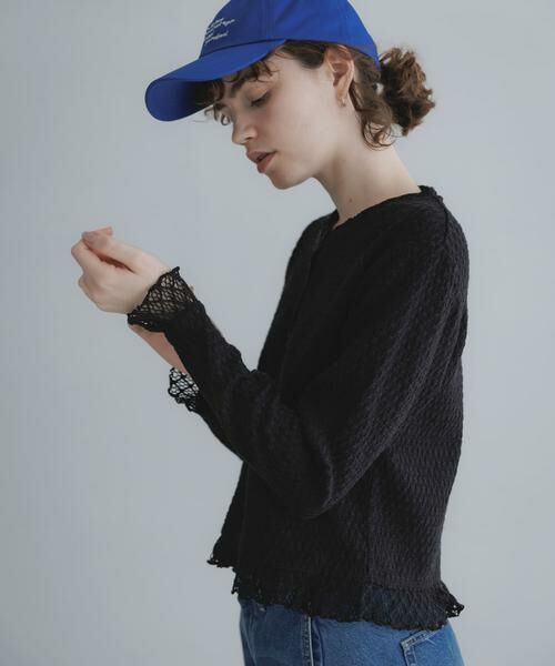 Sonny Label / サニーレーベル Tシャツ | 『WEB限定』レースシャーリングフリルカットソー | 詳細10