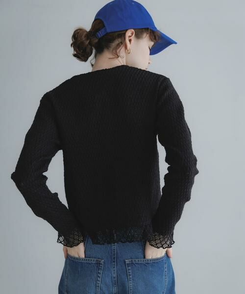 Sonny Label / サニーレーベル Tシャツ | 『WEB限定』レースシャーリングフリルカットソー | 詳細11