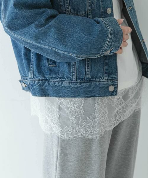 Sonny Label / サニーレーベル Tシャツ | 『WEB限定』ルーズフィットレースヘムロングTシャツ | 詳細2