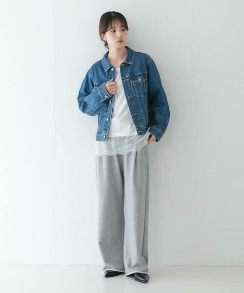 Sonny Label / サニーレーベル Tシャツ | 『WEB限定』ルーズフィットレースヘムロングTシャツ | 詳細6