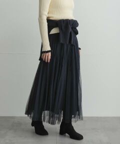 Sonny Label / サニーレーベル ロング・マキシ丈スカート | 『WEB限定』チュールプリーツイージースカート