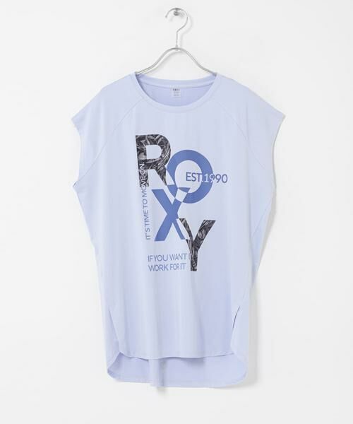 Sonny Label / サニーレーベル Tシャツ | ROXY　FEEL FREE RAGLAN SHORT-SLEEVE T-SHIRTS（ライトブルー）