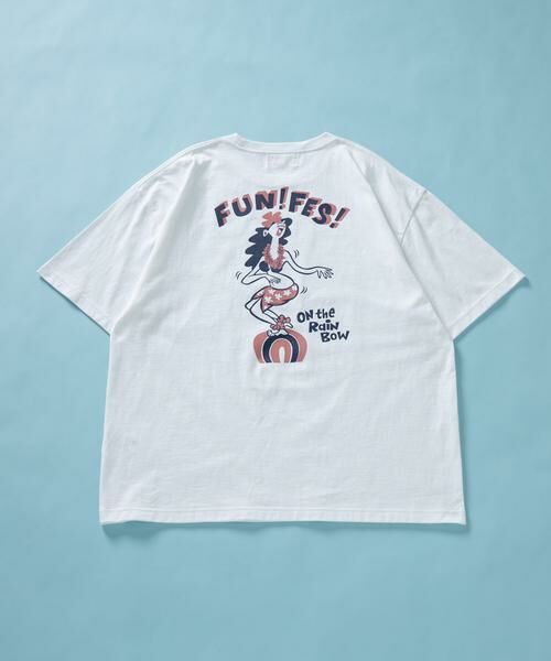 Sonny Label / サニーレーベル Tシャツ | HIROCKSHOWコラボTシャツ RAINBOW（ホワイト）