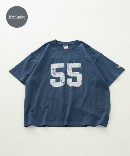 Sonny Label / サニーレーベル Tシャツ | 『別注』Russell Athletic×Sonny Label　ナンバリングショートスリーブTシャツ（ブルー）
