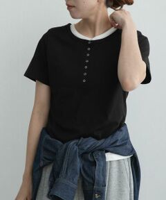 Sonny Label / サニーレーベル Tシャツ | レイヤードライクヘンリーネックプルオーバー