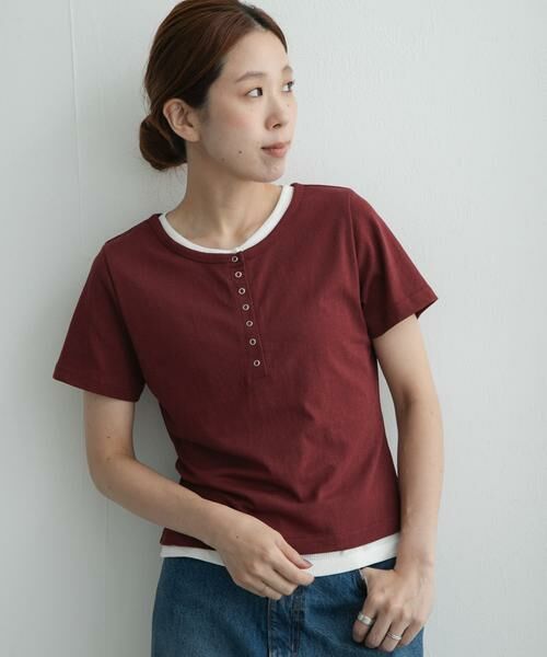 Sonny Label / サニーレーベル Tシャツ | レイヤードライクヘンリーネックプルオーバー | 詳細3