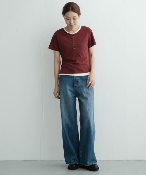 Sonny Label / サニーレーベル Tシャツ | レイヤードライクヘンリーネックプルオーバー | 詳細5