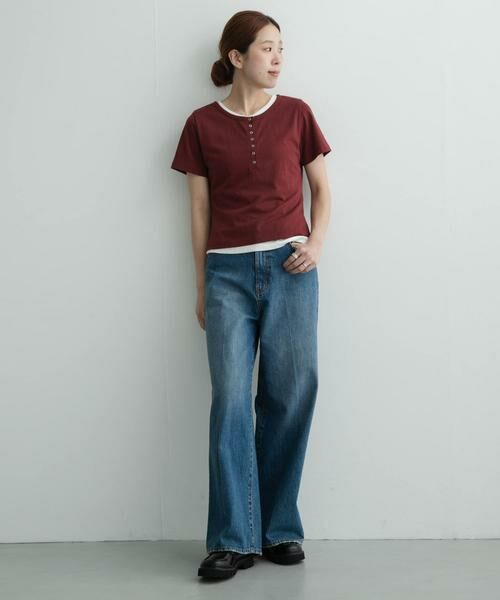 Sonny Label / サニーレーベル Tシャツ | レイヤードライクヘンリーネックプルオーバー | 詳細7
