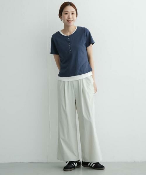 Sonny Label / サニーレーベル Tシャツ | レイヤードライクヘンリーネックプルオーバー | 詳細19
