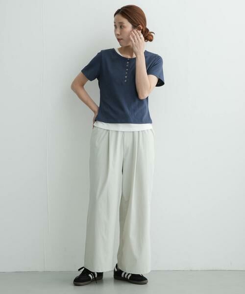 Sonny Label / サニーレーベル Tシャツ | レイヤードライクヘンリーネックプルオーバー | 詳細20