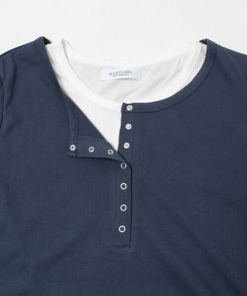 Sonny Label / サニーレーベル Tシャツ | レイヤードライクヘンリーネックプルオーバー | 詳細22