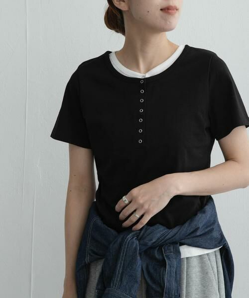 Sonny Label / サニーレーベル Tシャツ | レイヤードライクヘンリーネックプルオーバー | 詳細25