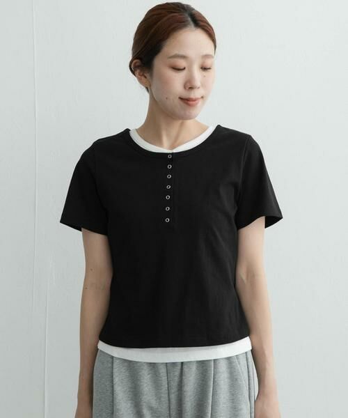 Sonny Label / サニーレーベル Tシャツ | レイヤードライクヘンリーネックプルオーバー | 詳細30