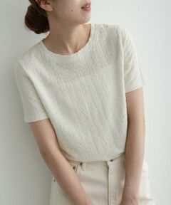 Sonny Label / サニーレーベル Tシャツ | シャーリングジャガードTシャツ