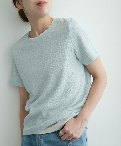 Sonny Label / サニーレーベル Tシャツ | シャーリングジャガードTシャツ | 詳細1