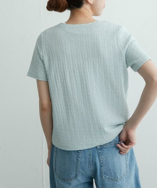 Sonny Label / サニーレーベル Tシャツ | シャーリングジャガードTシャツ | 詳細2