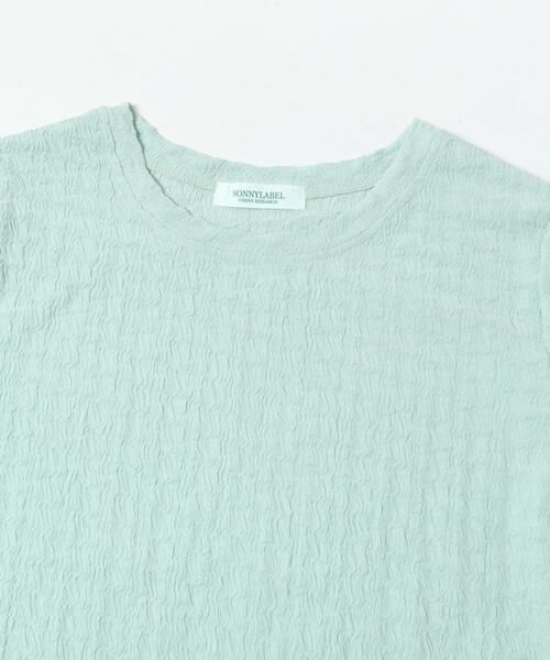 Sonny Label / サニーレーベル Tシャツ | シャーリングジャガードTシャツ | 詳細9