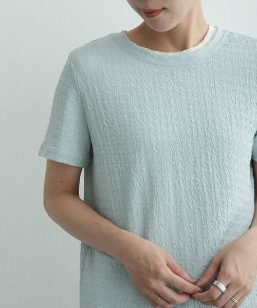 Sonny Label / サニーレーベル Tシャツ | シャーリングジャガードTシャツ（ミント）