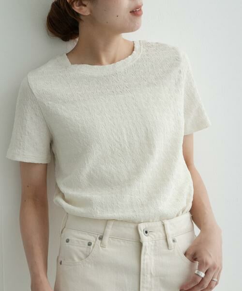 Sonny Label / サニーレーベル Tシャツ | シャーリングジャガードTシャツ | 詳細14