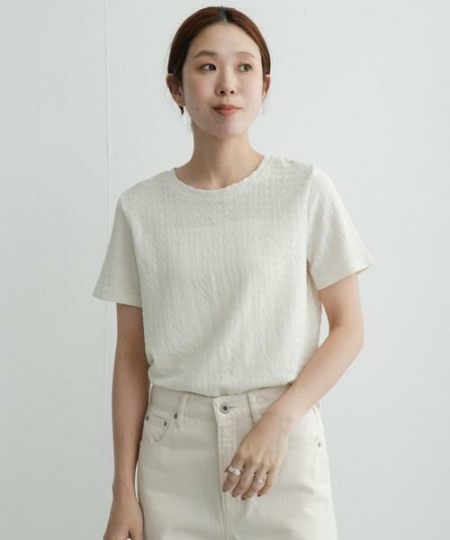 Sonny Label / サニーレーベル Tシャツ | シャーリングジャガードTシャツ | 詳細18